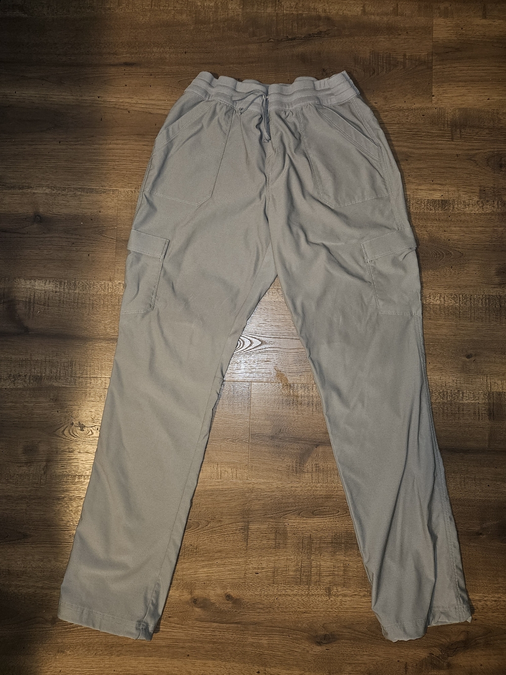 Kuhl Light Gray Cargo Jogger Pants with Drawstring Waist
